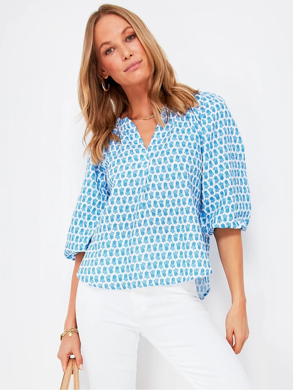 Vineyard Vines Island Ocean Breeze popover XS